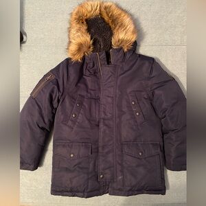 Boys Polo Ralph Lauren size 8 snow parka navy blue excellent condition